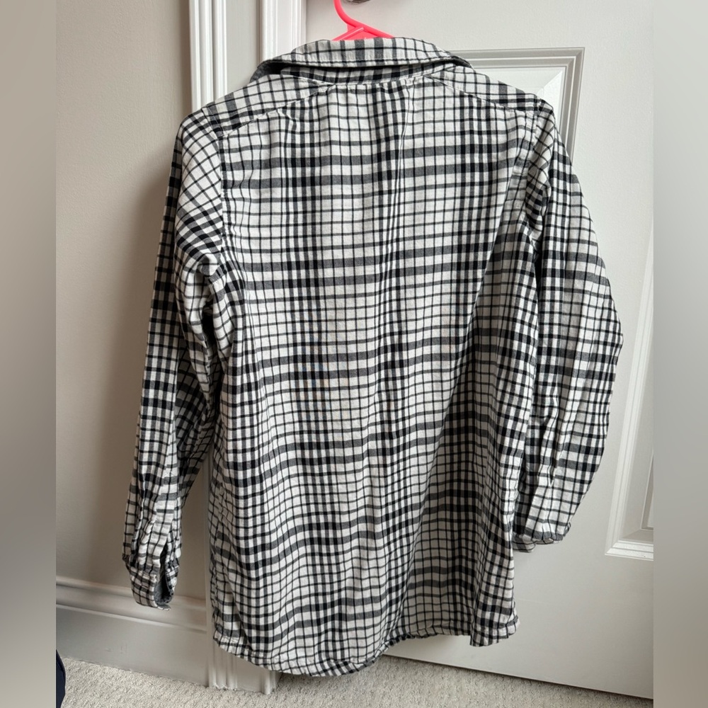 Mountain Khaki’s Black & White Checkered Women’s M Flannel - Picture 3 of 7